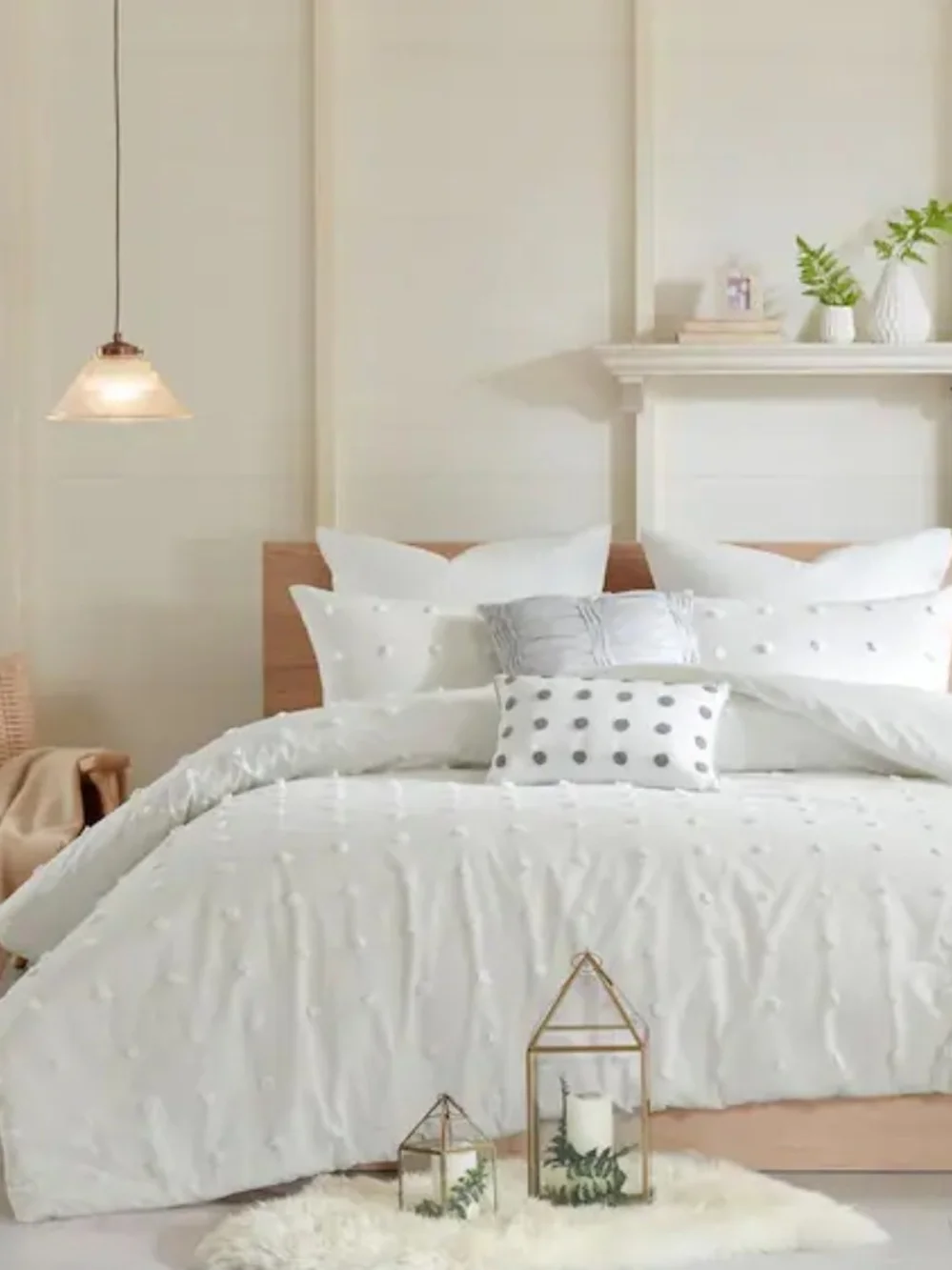 Urban Habitat White Tufted Comforter Set - Classic White